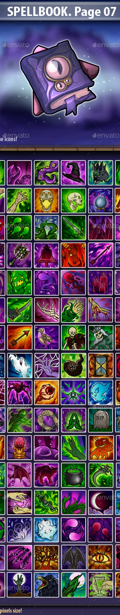 SpellBook Page 07, Game Assets | GraphicRiver