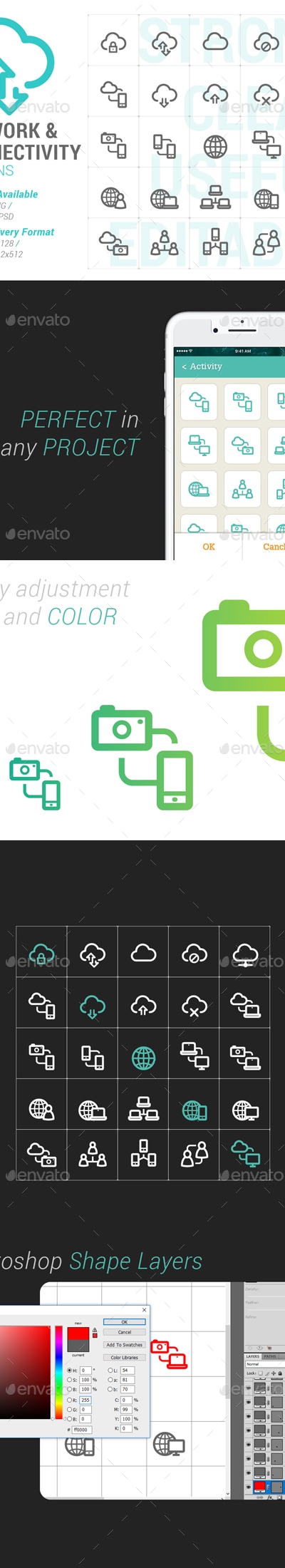 Network & Connectivity Mini Icon, Icons | GraphicRiver
