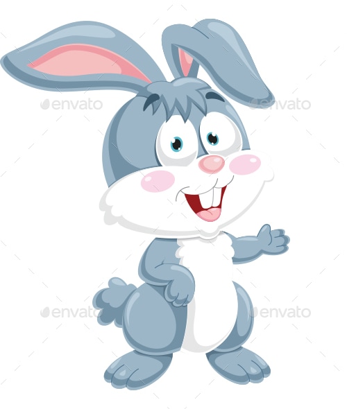 Rabbit Vector Illustration, Vectors | GraphicRiver