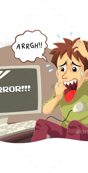 Computer Error, Vectors | GraphicRiver