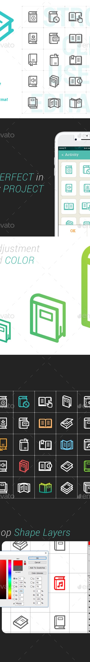 Book Mini Icon, Icons | GraphicRiver