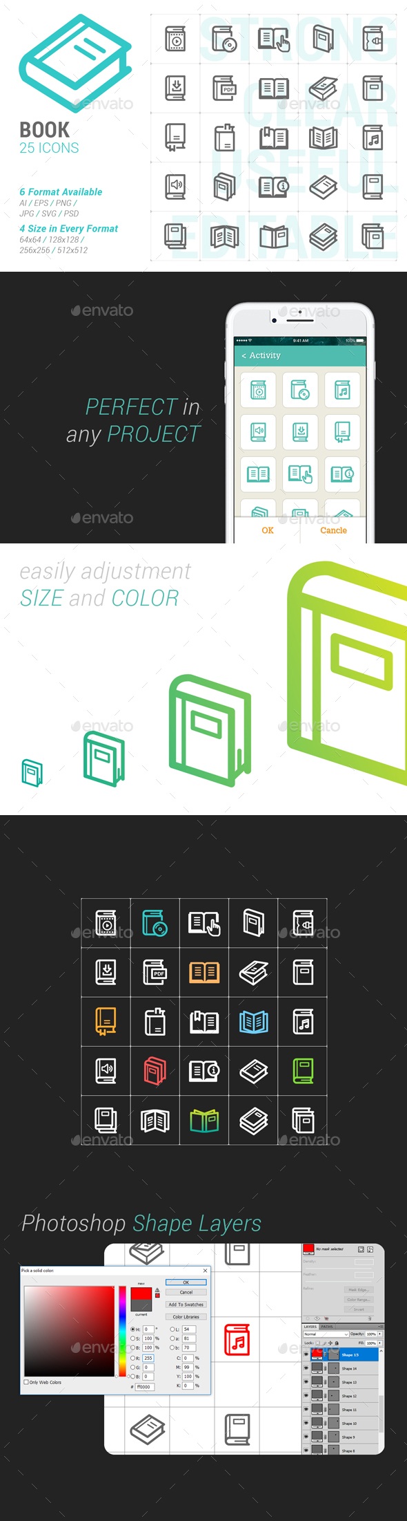 Book Mini Icon, Icons | GraphicRiver