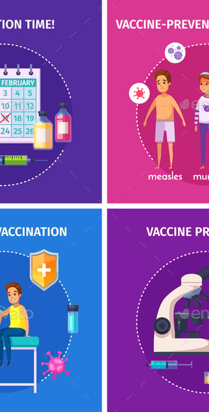 Vaccination Immunity Design Concept, Vectors | GraphicRiver