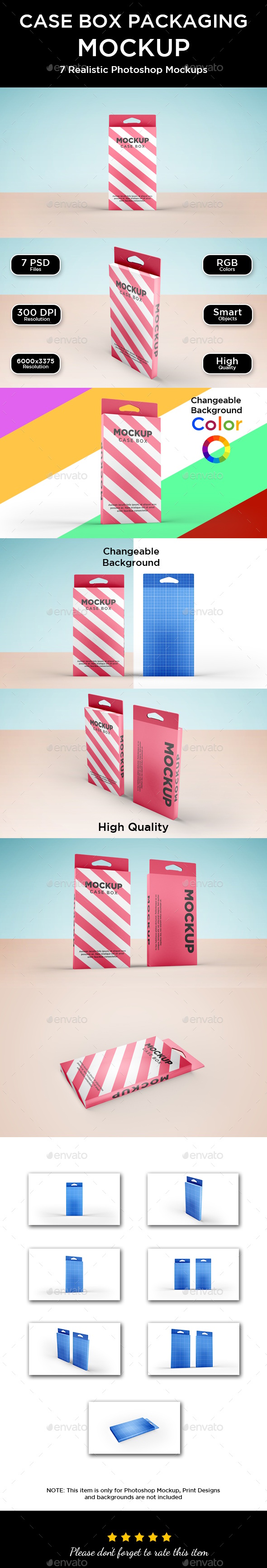 Case Box Packaging Mockup, Graphics | GraphicRiver