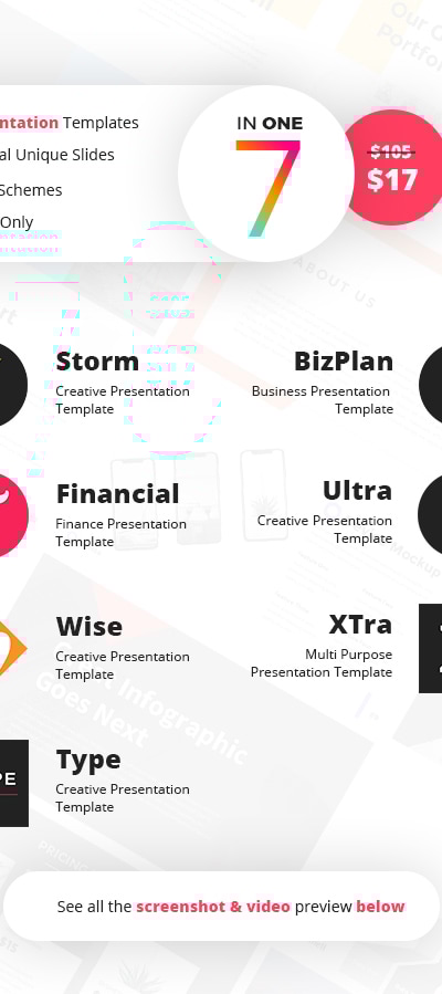 The 7 Creative Pack PowerPoint Template, Presentation Templates ...
