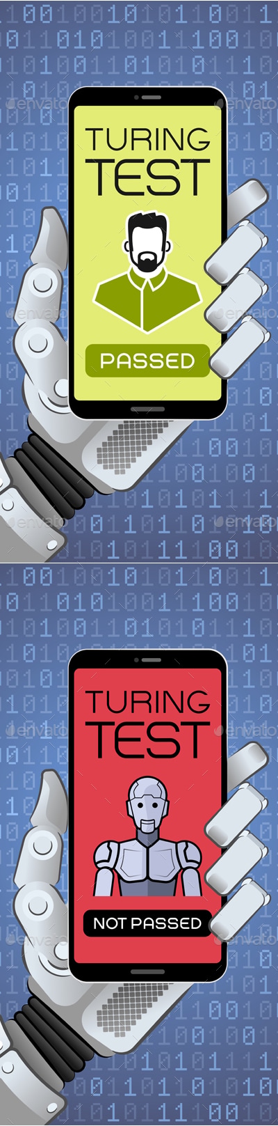 The Turing Test Results, Vectors | GraphicRiver