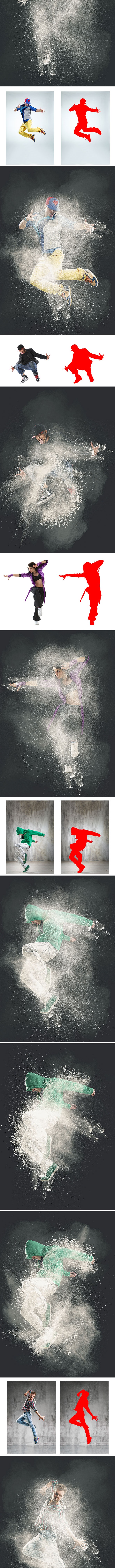 Powder dust Photoshop Action - Photo Effects Actions