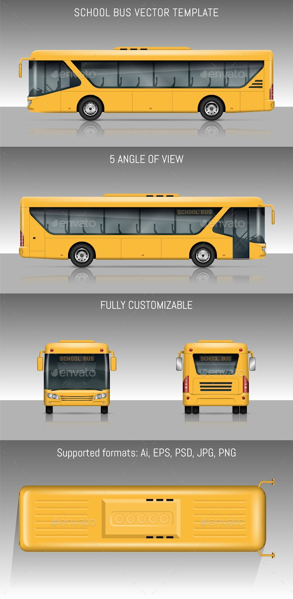 School Bus, Vectors | GraphicRiver