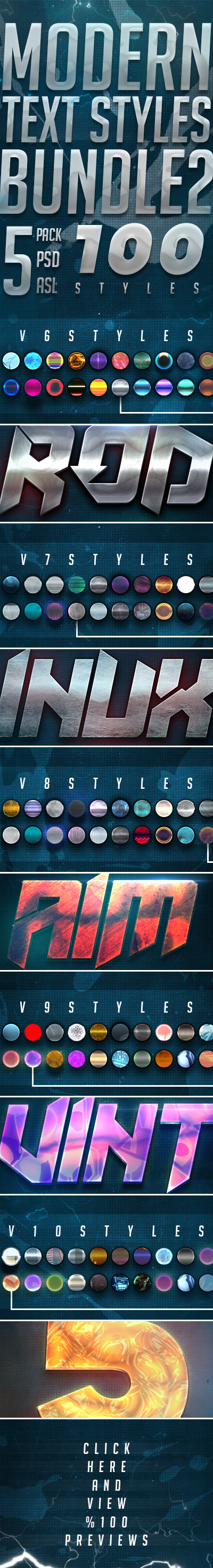 Modern Text Styles Bundle 2, Add-ons | GraphicRiver