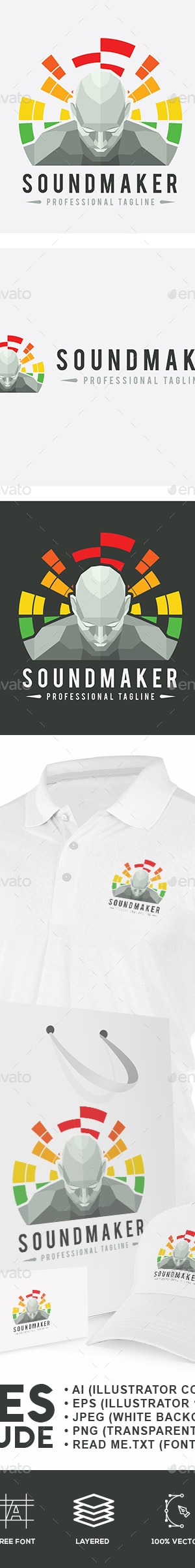 Sound Maker Logo, Logo Templates | GraphicRiver