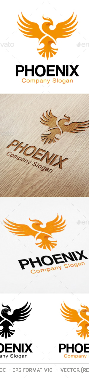 Phoenix Logo, Logo Templates | GraphicRiver