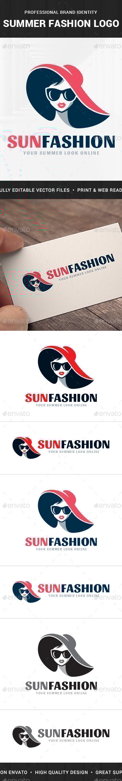 Summer Fashion Logo Template, Logo Templates | GraphicRiver