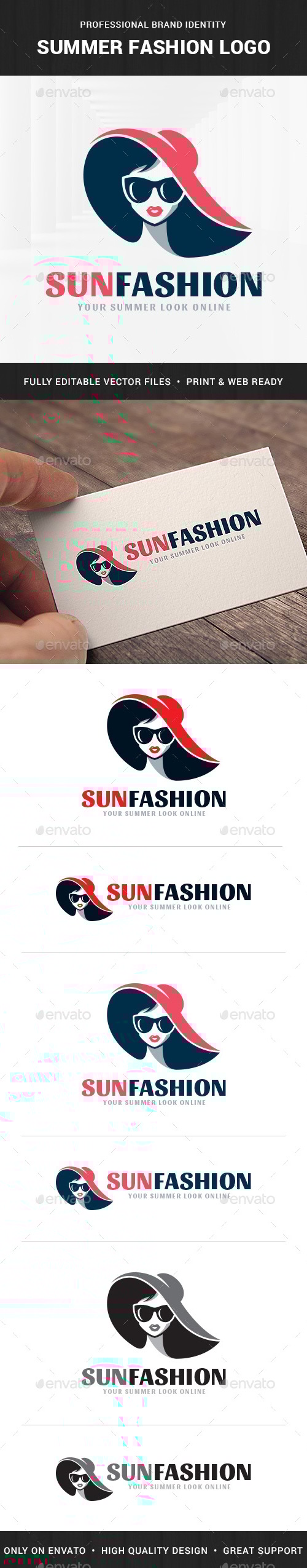 Summer Fashion Logo Template, Logo Templates | GraphicRiver