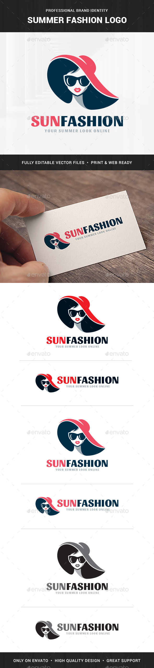 Summer Fashion Logo Template, Logo Templates | GraphicRiver