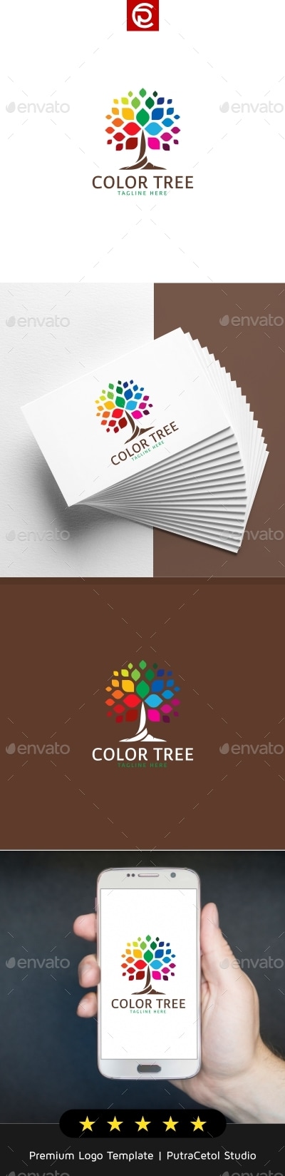Color Tree Logo, Logo Templates | GraphicRiver