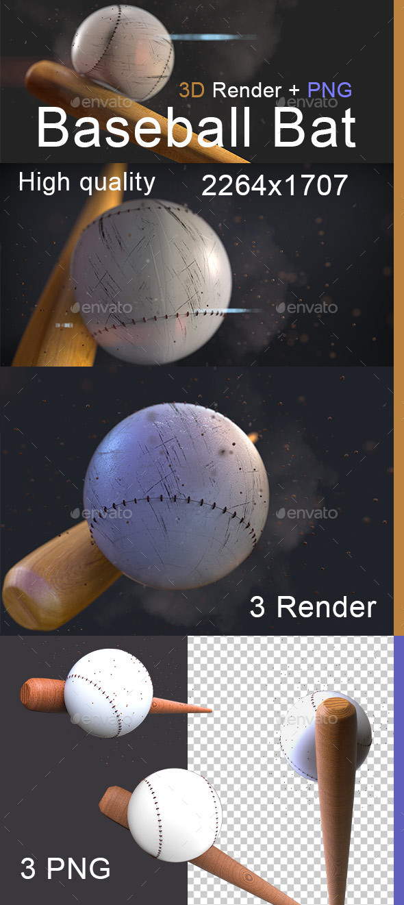 Baseball Bat, Graphics | GraphicRiver