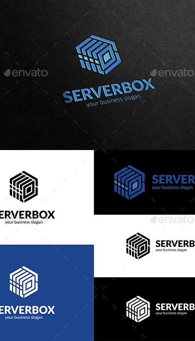 Server Box Logo, Logo Templates | GraphicRiver