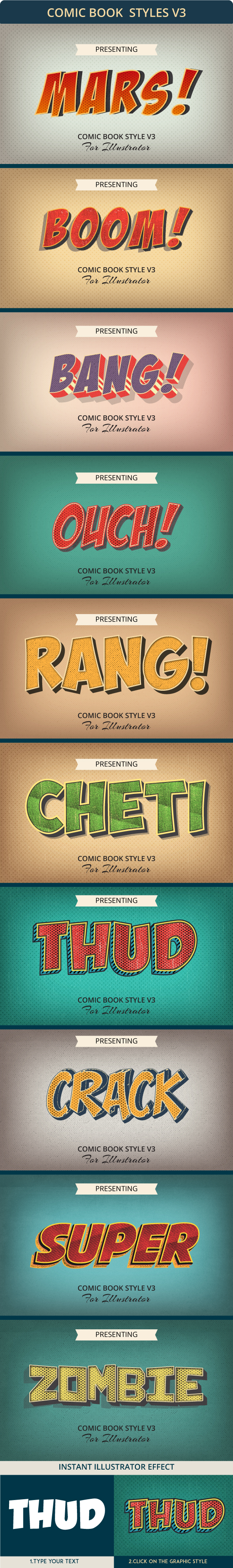 Comic Graphic Style for lllustrator, Add-ons | GraphicRiver