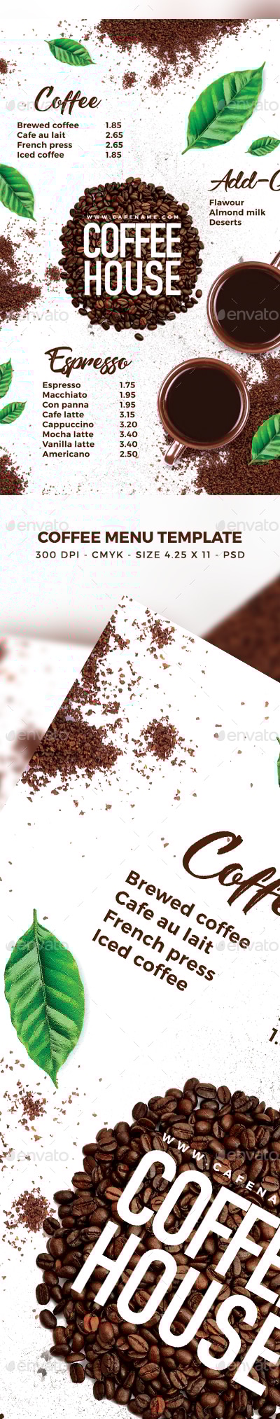 Coffee Menu, Print Templates | GraphicRiver