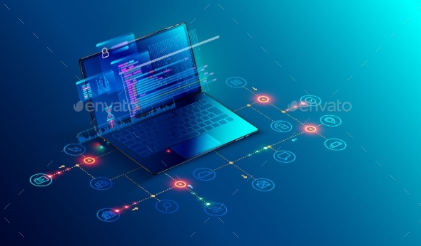 Software Web Development Programming Concept, Vectors | GraphicRiver