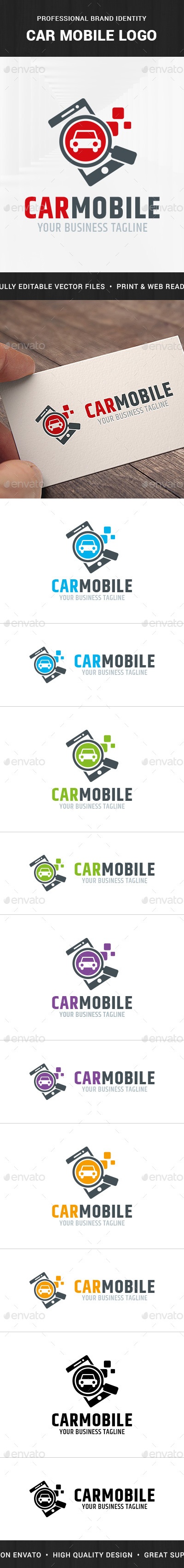 Car Mobile Logo Template, Logo Templates | GraphicRiver