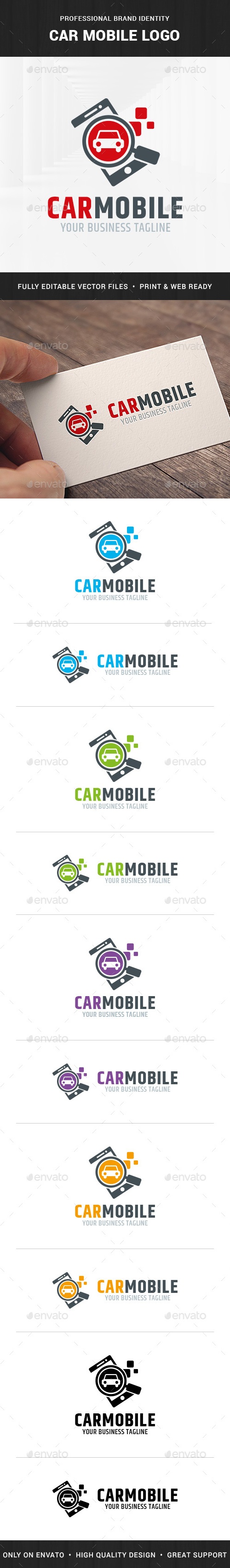 Car Mobile Logo Template, Logo Templates | GraphicRiver