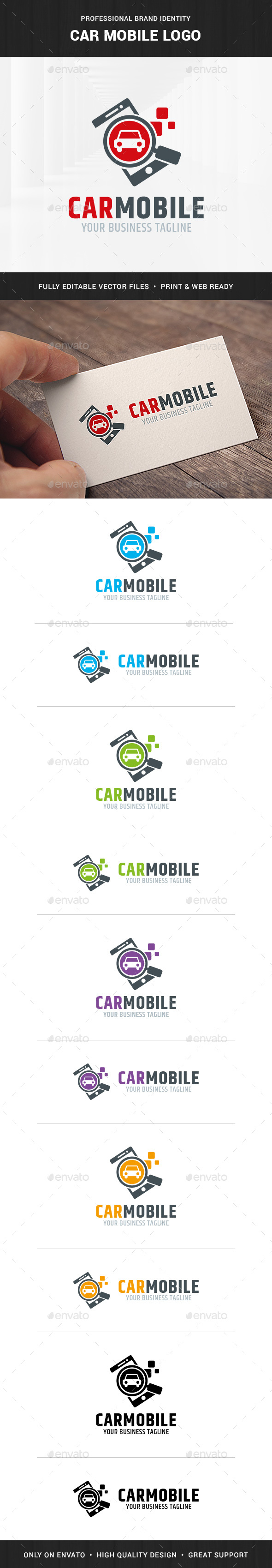 Car Mobile Logo Template, Logo Templates | GraphicRiver