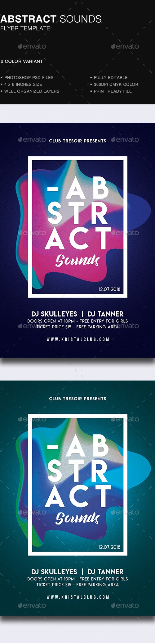 Abstract Party Flyer, Print Templates | GraphicRiver
