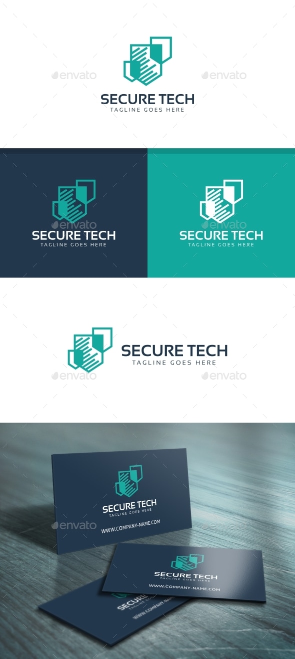 Secure Tech Logo, Logo Templates | GraphicRiver