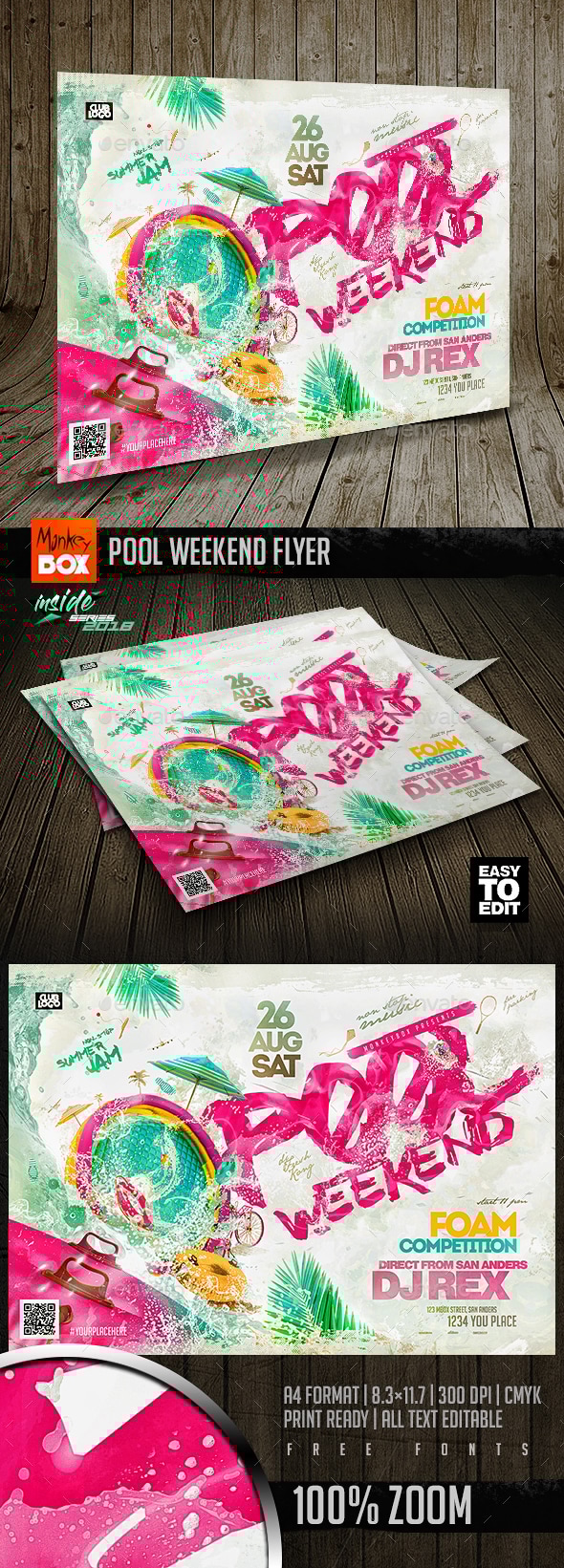 Pool Weekend Flyer, Print Templates | GraphicRiver