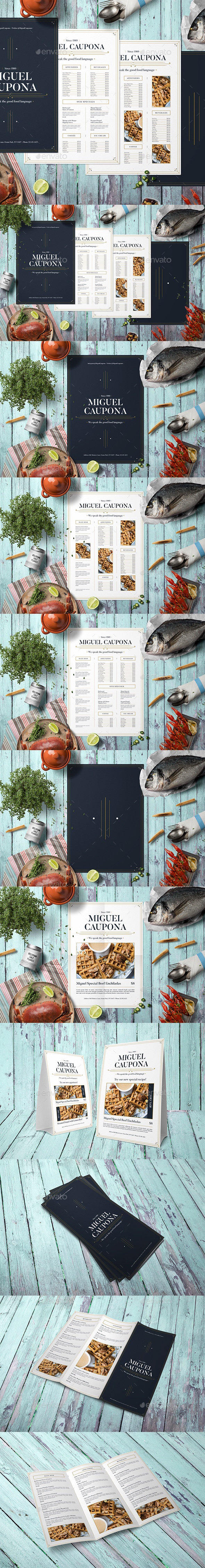 Complete Restaurant Menu Bundle, Print Templates | GraphicRiver