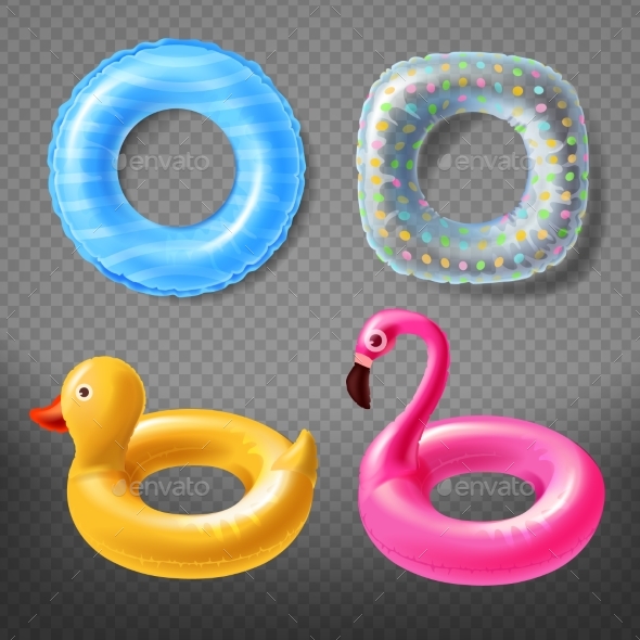 Vector Realistic Rubber Rings, Vectors | GraphicRiver