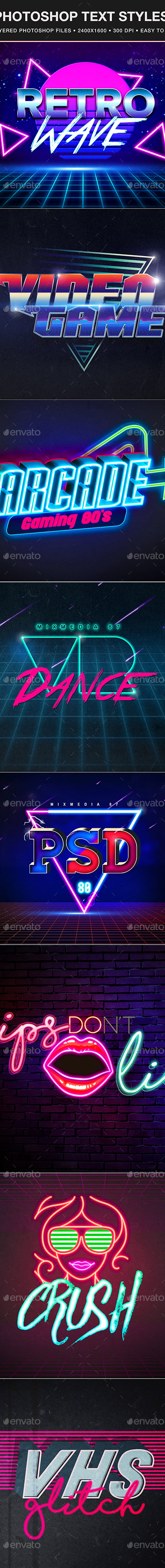 Retro Text Effect, Graphics | GraphicRiver