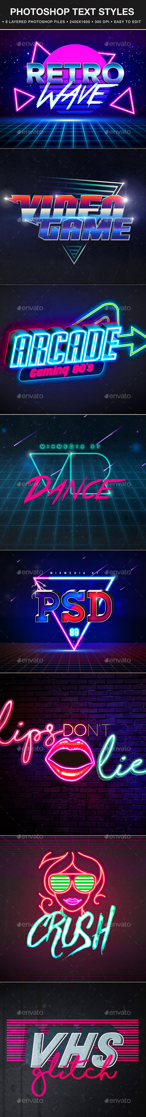 Retro Text Effect, Graphics | GraphicRiver