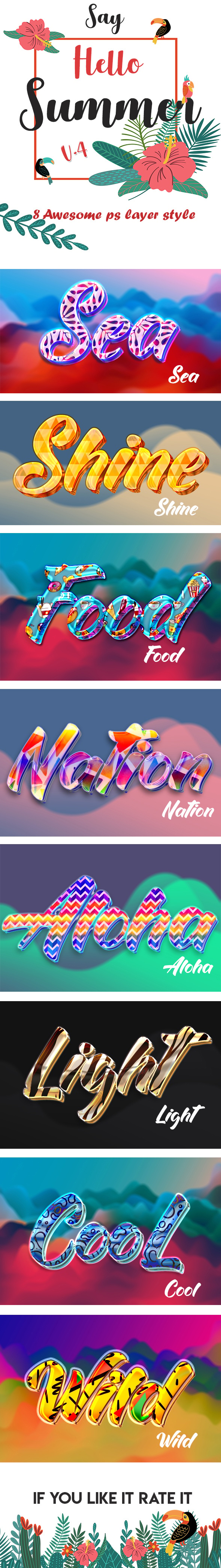 Summer Text effects v.4, Add-ons | GraphicRiver