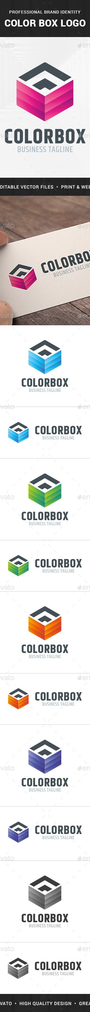 Color Box Logo Template, Logo Templates | GraphicRiver