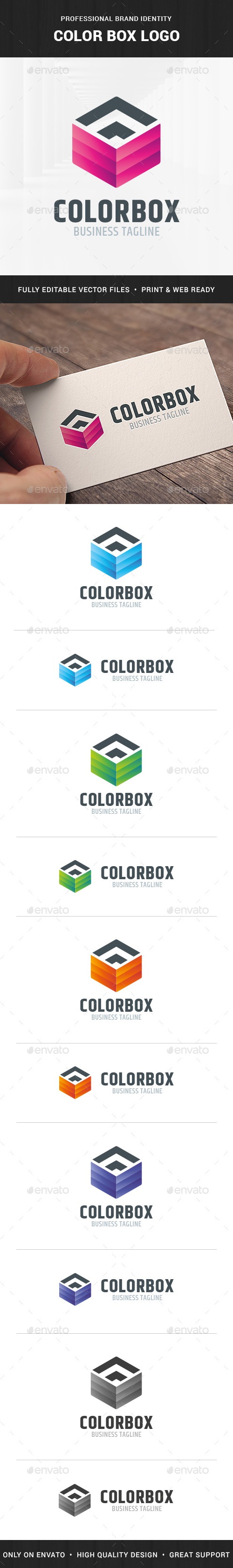 Color Box Logo Template, Logo Templates | GraphicRiver