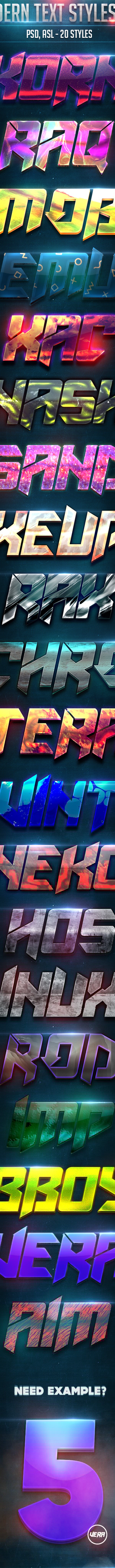 Modern Text Styles V18, Add-ons | GraphicRiver