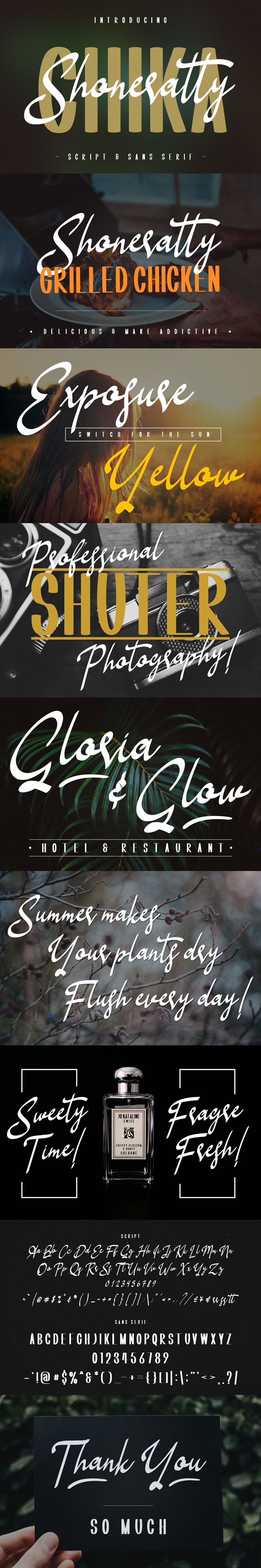Shoneratty Chika Typeface, Fonts | GraphicRiver