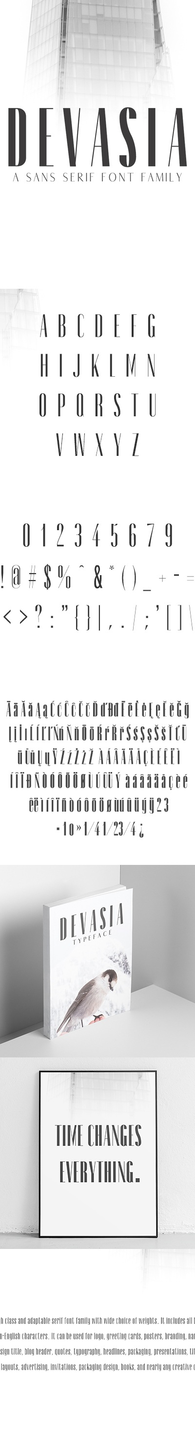 Devasia Sans Serif Font Family Pack, Fonts | GraphicRiver