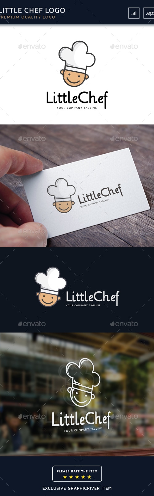 Little Chef Logo Template, Logo Templates | GraphicRiver