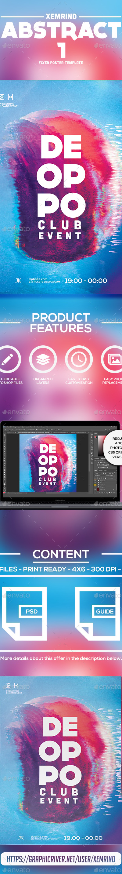 Abstract 1 Flyer Template, Print Templates | GraphicRiver