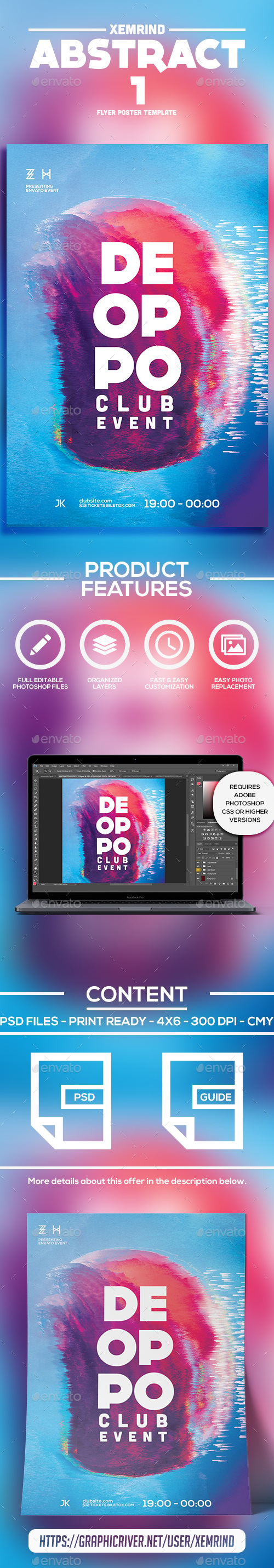 Abstract 1 Flyer Template, Print Templates | GraphicRiver