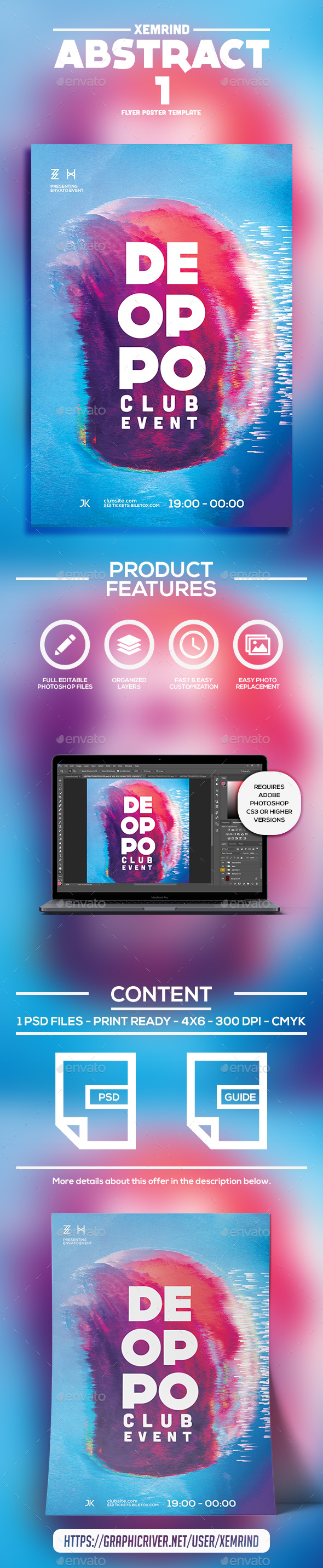 Abstract 1 Flyer Template, Print Templates | GraphicRiver