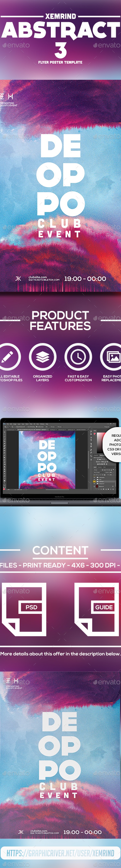 Abstract 3 Flyer Template, Print Templates | GraphicRiver