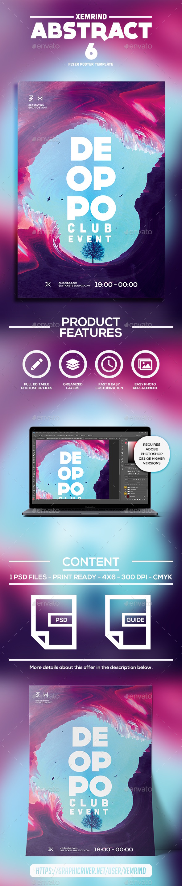 Abstract 6 Flyer Template, Print Templates | GraphicRiver