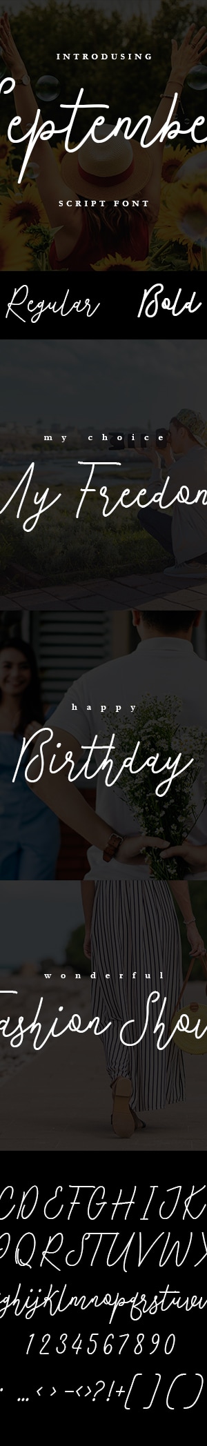 September Script Font, Fonts | GraphicRiver