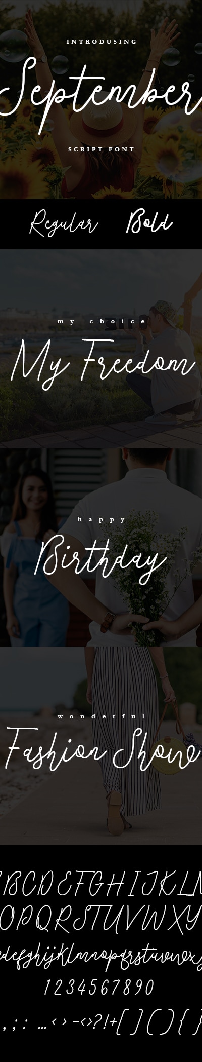 September Script Font, Fonts | GraphicRiver