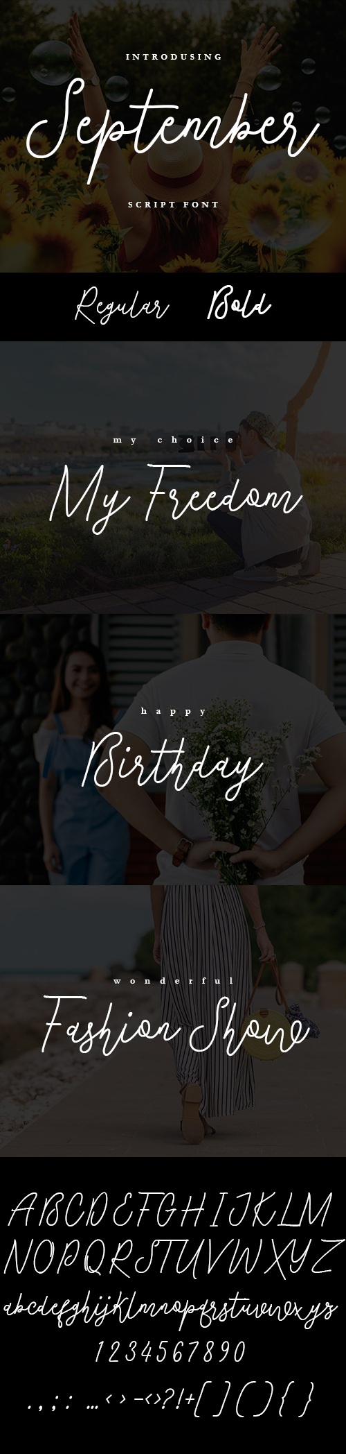 September Script Font, Fonts | GraphicRiver