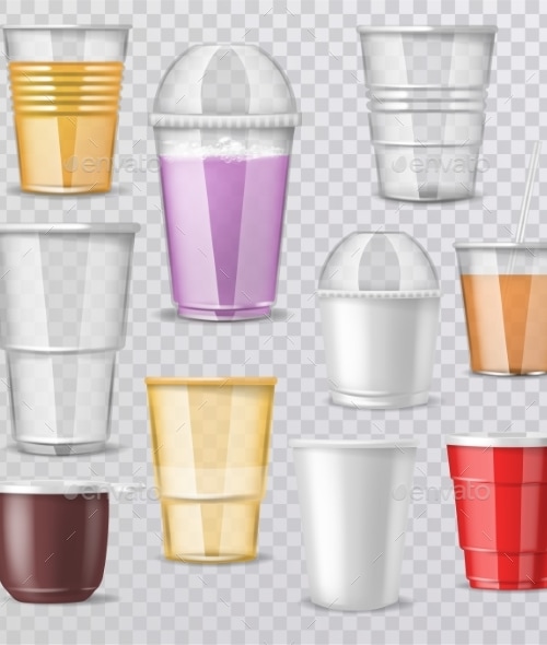 Plastic Glass Vector, Vectors | GraphicRiver